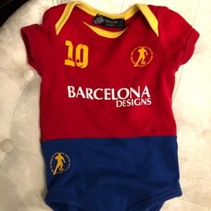 Adorable Fcb #10 bodysuit bought in Barcelona!